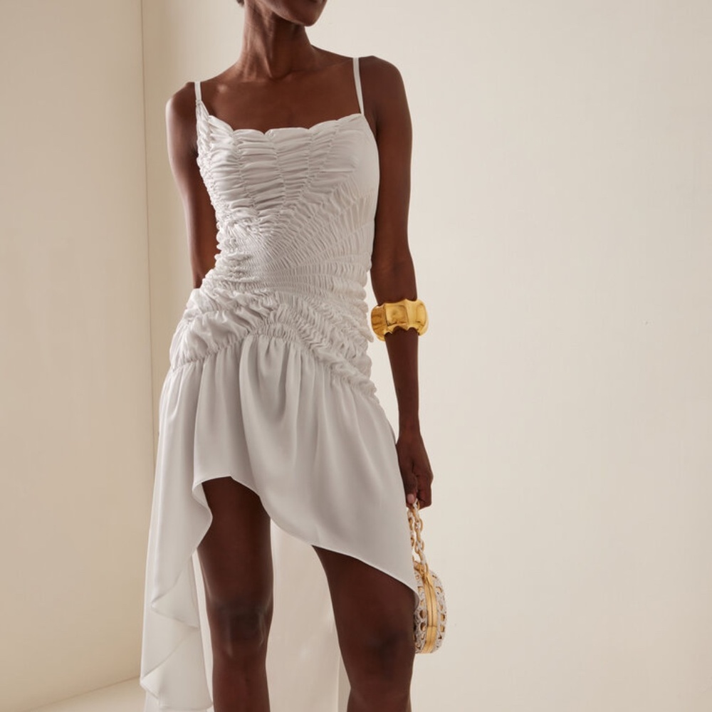 GEORGIA HARDINGE  Celestial Shirred-Satin Midi